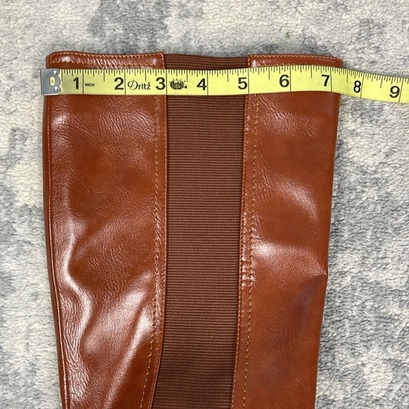 New Torgeis Destiny Tall Boots Riding Studded Ankle Belt Camel Tan Sz 9 - Picture 13 of 15